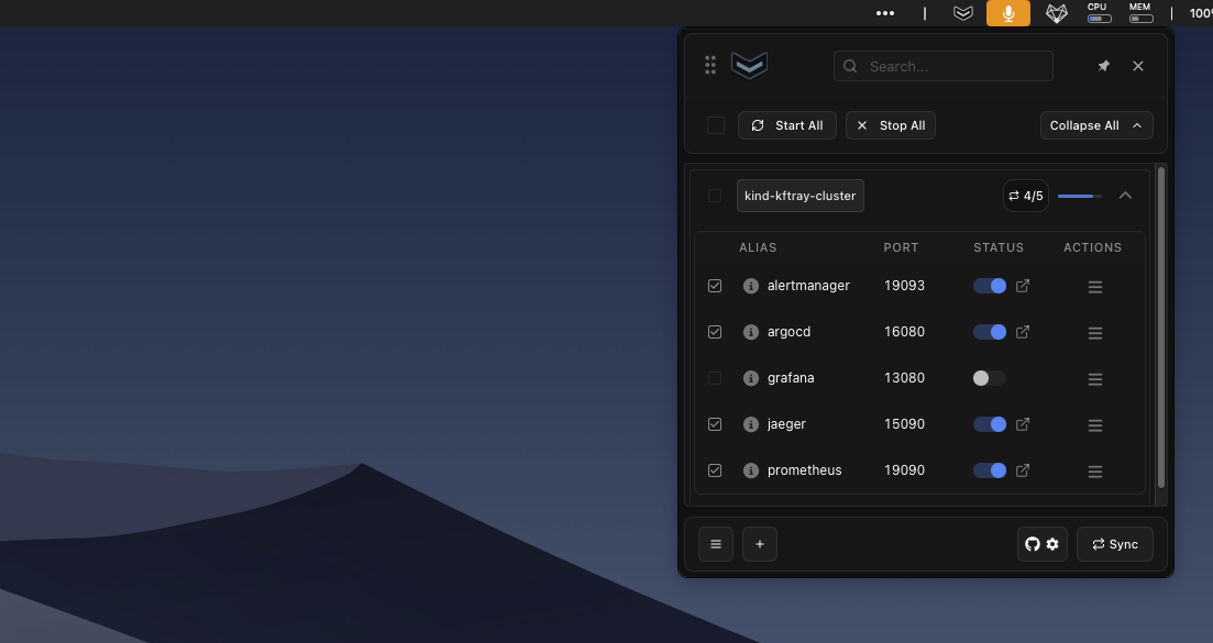 Better github sync and new refactored frontend in kftray