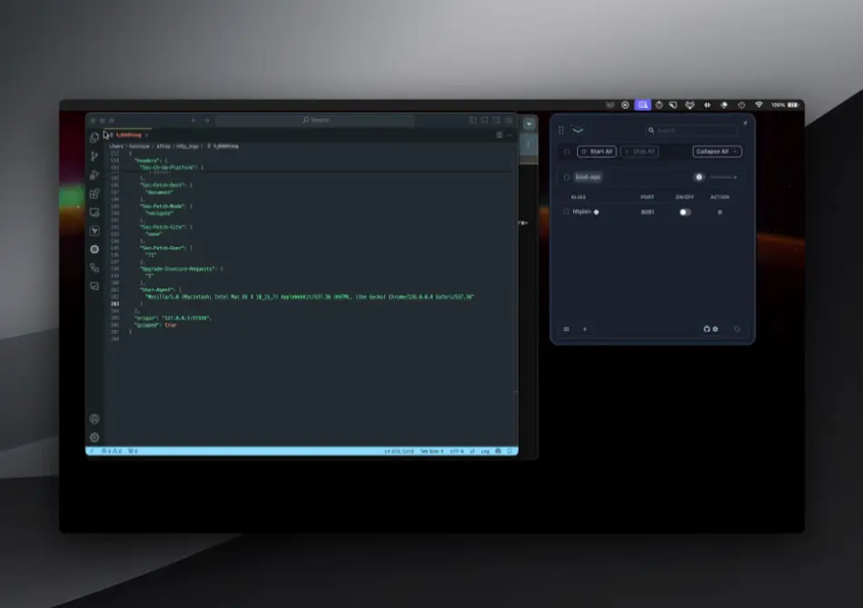 Debugging HTTP Traffic in kubectl port-forward with KFtray v0.11.7